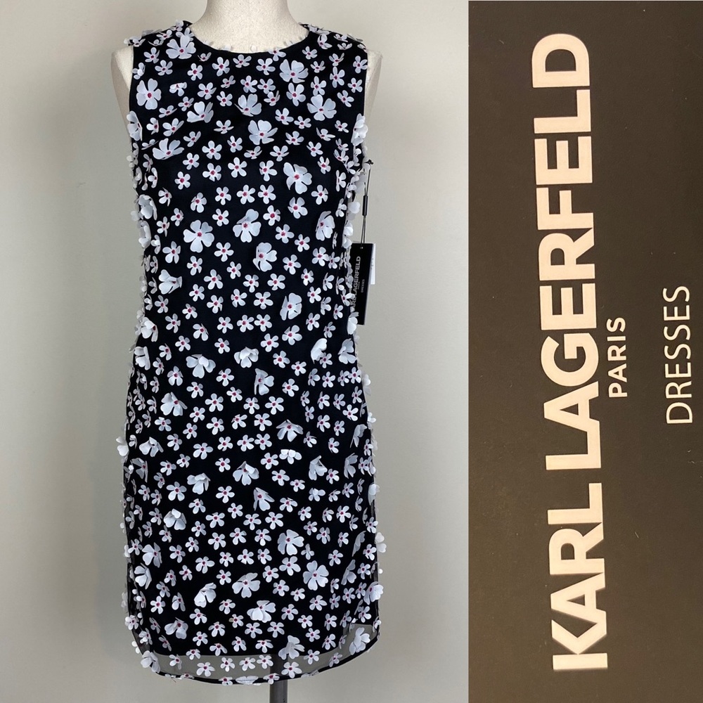Karl Lagerfeld Paris Marinda Flower Detail Dress